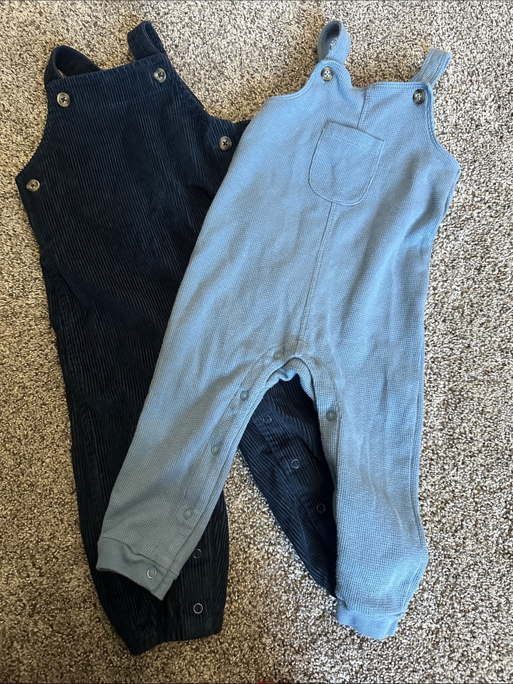 Carter's Blue Baby Overalls x2 💙💙